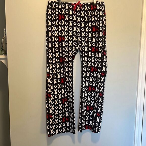 Love In The Air Women's XO Pattern Drawstring Pajama Pants NWOT - Picture 2 of 5